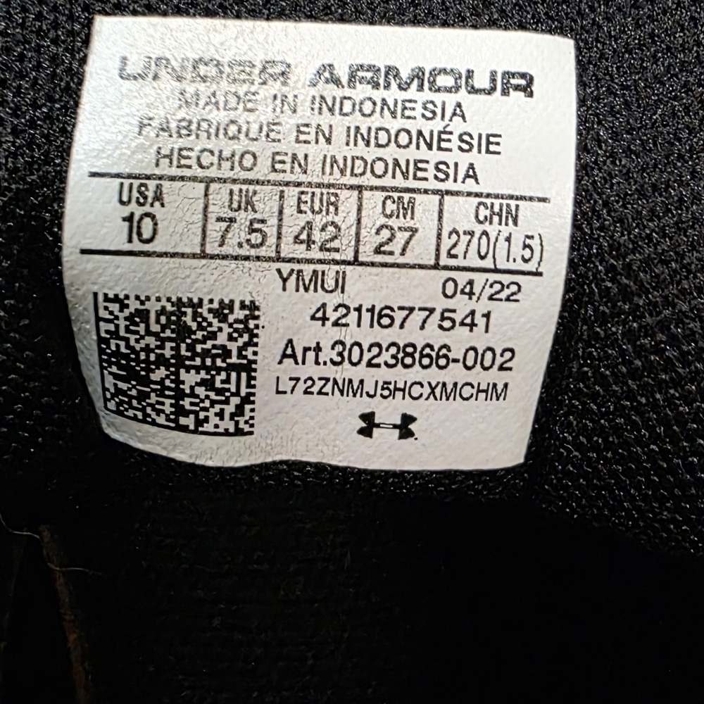 Under Armour Charged Pursuit Running Sneakers,  Women's Size 10 - Picture 8 of 8